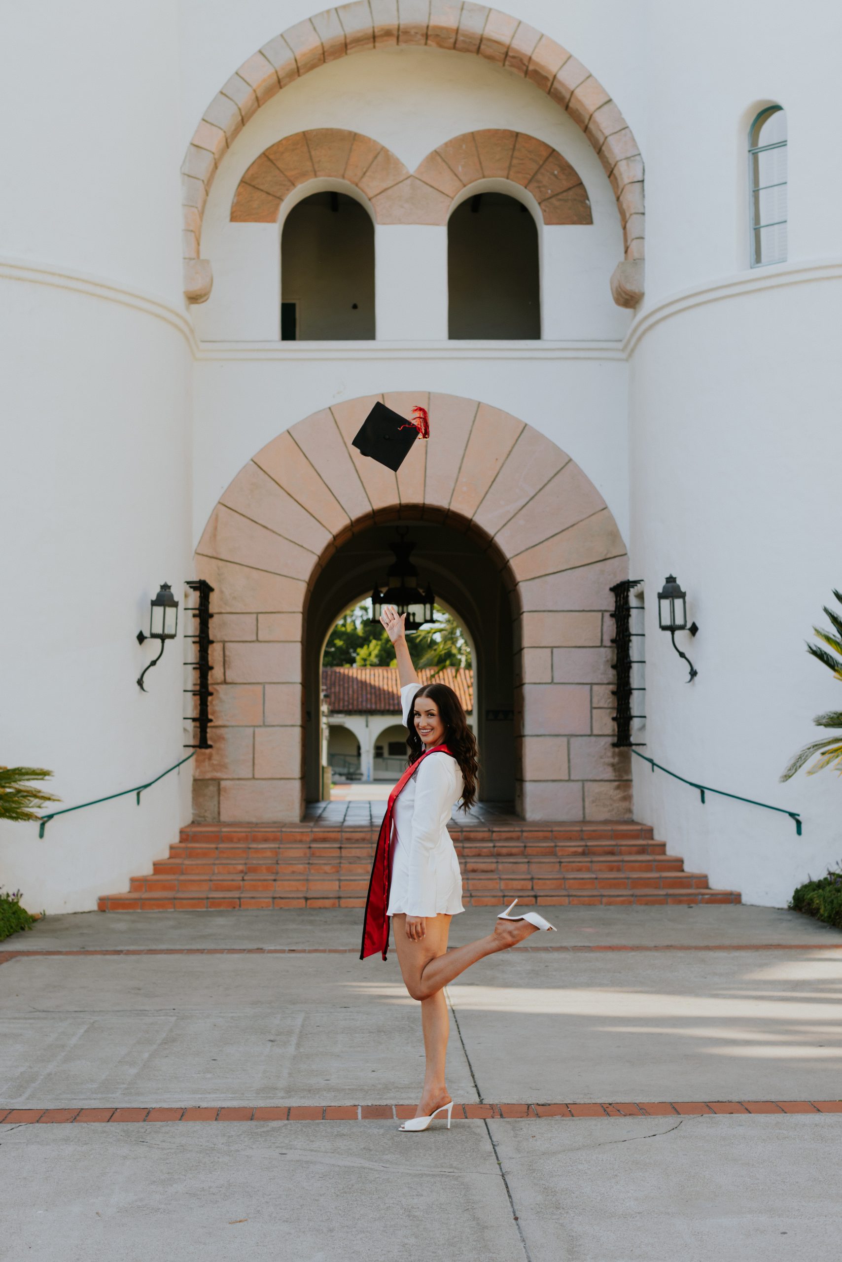 SDSU cap toss